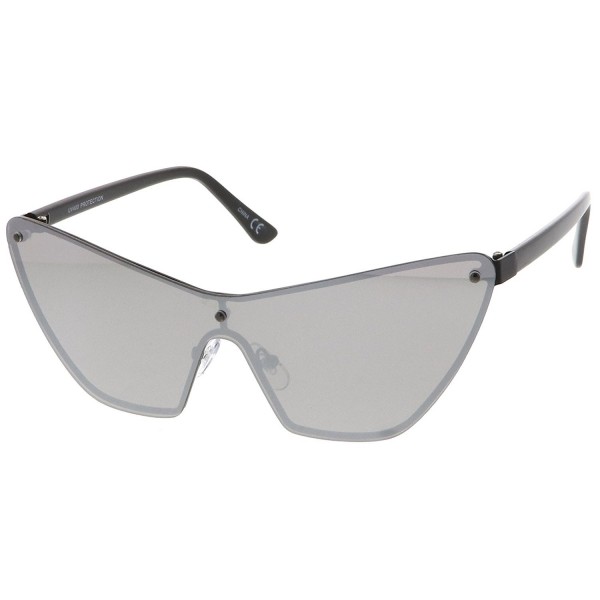 sunglassLA Oversize Rimless Colored Sunglasses
