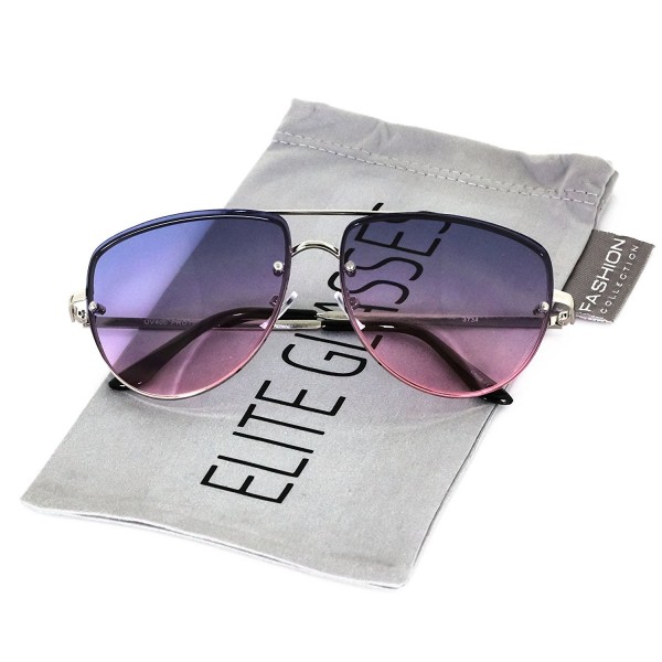 Elite Oversized Rimless Gradient Sunglasses