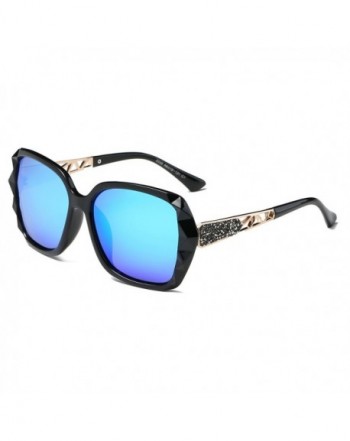 Amomoma Polarized Sunglasses Oversized Mirrored