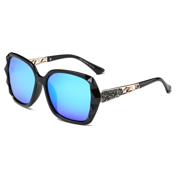 Amomoma Polarized Sunglasses Oversized Mirrored