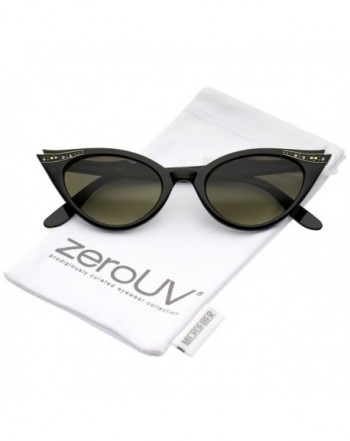 zeroUV Rhinestone Embellished Sunglasses Lavender