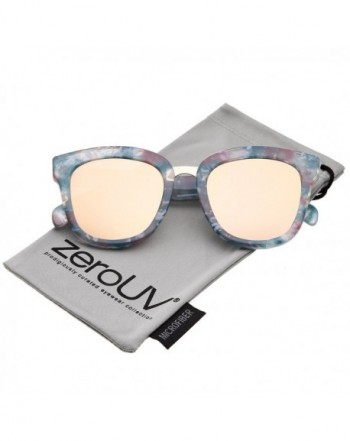 zeroUV Printed Mirrored Sunglasses Teal Pink G