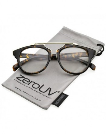 zeroUV Modern Aviator Eyeglasses Tortoise Gold