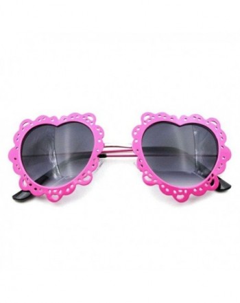 Flowertree Womens Perforated Scalloped Sunglasses