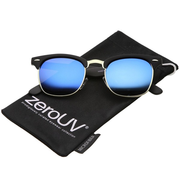 zeroUV Rubberized Polarized Sunglasses Black Gold