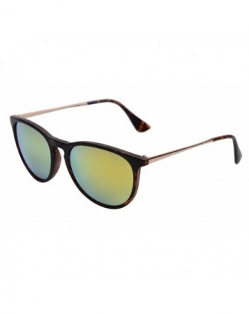 Eyekepper S4171 DEMI Frame Yellow Mirror Sunglasses