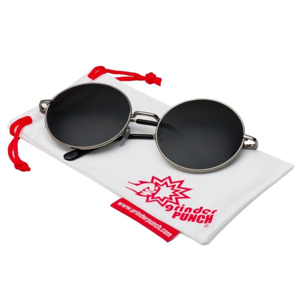 grinderPUNCH Oversized Large Sunglasses SILVER