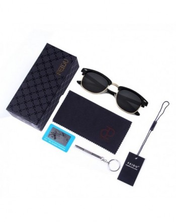 Semi-rimless sunglasses