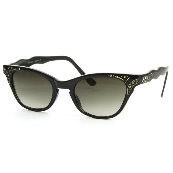 zeroUV Inspired Rhinestone Sunglasses Key Hole