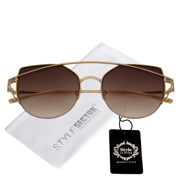 Double Bridge Style Gradient Sunglasses