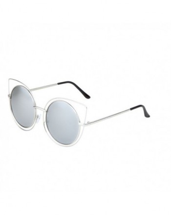 Wireframe Sunglasses Mirror Womens Fashion