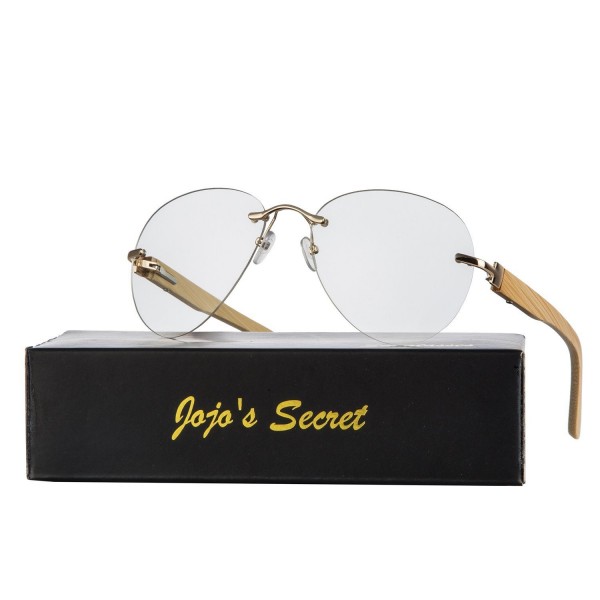 JOJOS SECRET Aviator Sunglasses Clear