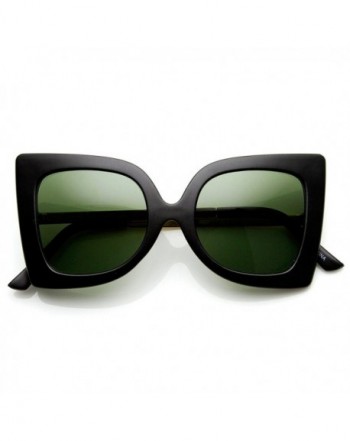 zeroUV Butterfly Oversized Sunglasses Matte Black