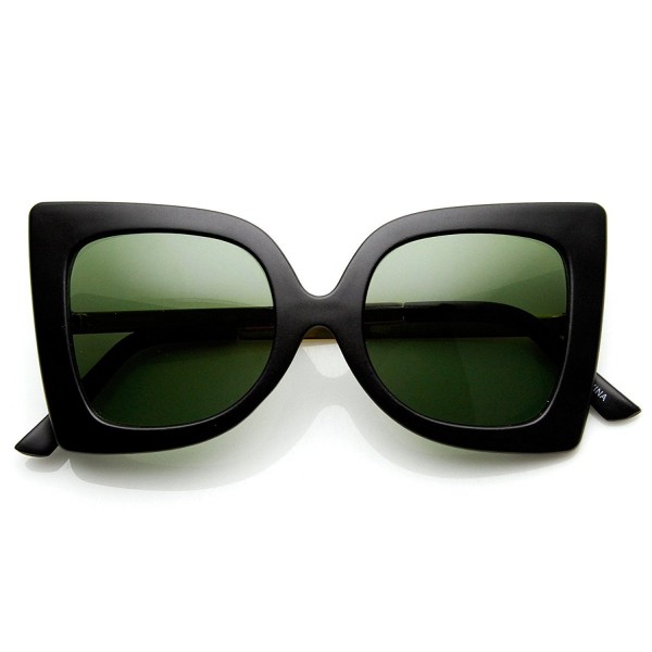 zeroUV Butterfly Oversized Sunglasses Matte Black