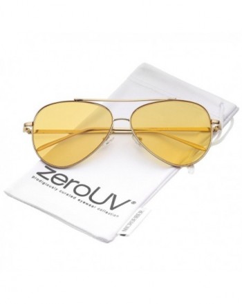 zeroUV Double Bridge Aviator Sunglasses