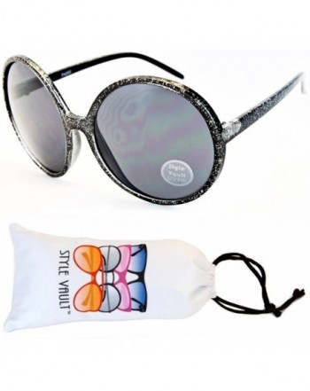 Style Vault Oversized Sunglasses Black Dark