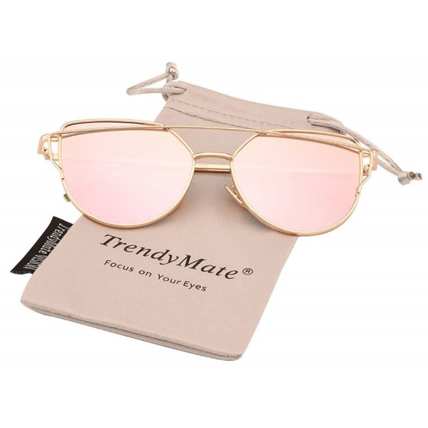 TrendyMate Womens Street Fashion Mirror Sunglasses