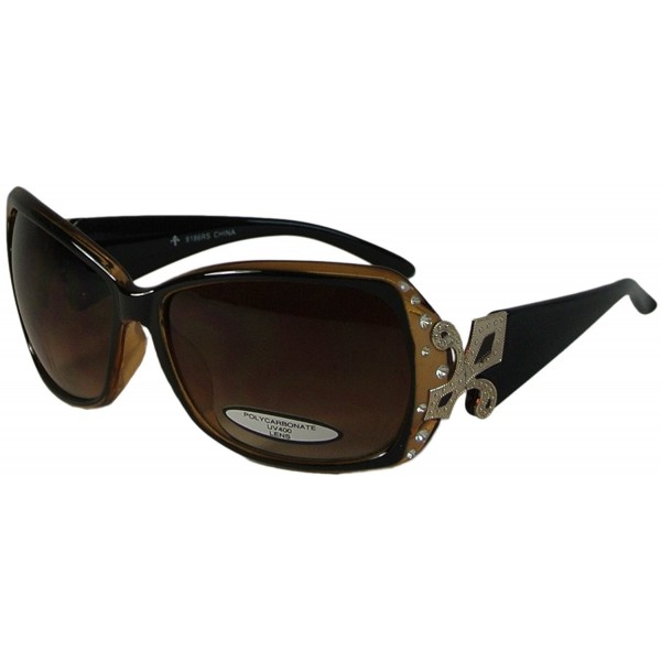 Bling Oversize Sunglasses Fleur Polycarbonate