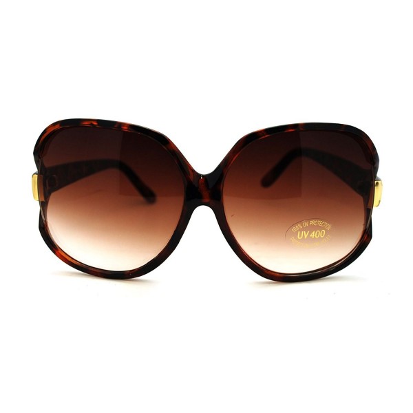Oversized Designer Butterfly Sunglasses Tortoise