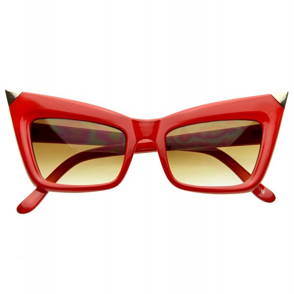 zeroUV Designer Inspired High Pointed Sunglasses