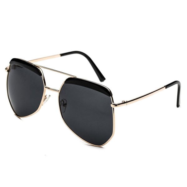 CHB Polarized Oversized Mirrored Sunglasses