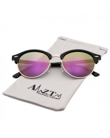 AMZTM Semi rimless Wayfarer Sunglasses Polarized