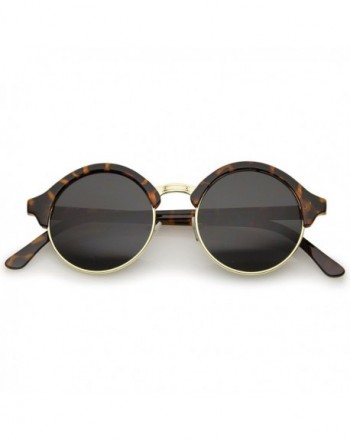 zeroUV Inspired Semi Rimless Sunglasses Tortoise Gold