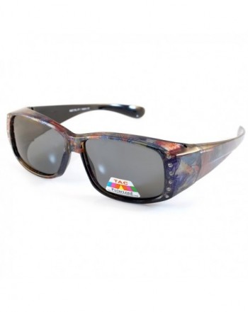 Pattern Rectangular Polarized Sunglasses Butterfly