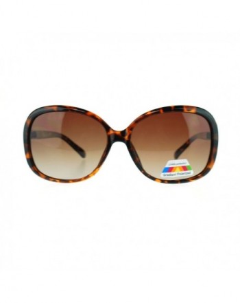 Polarized Plastic Butterfy Sunglasses Tortoise