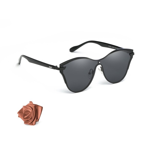 Oversized Reflective Mirrored Sunglasses Polarized