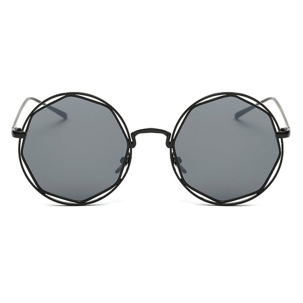 TIJN Round Frame Polygon Sunglasses