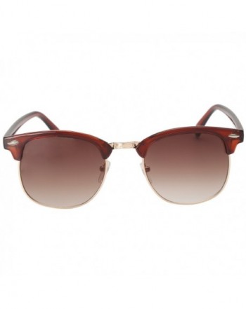 Classic Semi Rimless Rimmed Sunglasses Clubmaster