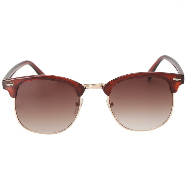 Classic Semi Rimless Rimmed Sunglasses Clubmaster