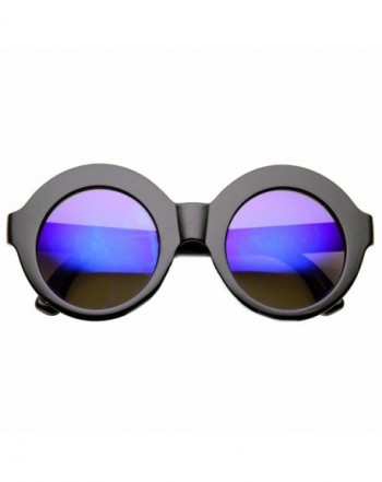 zeroUV Oversized Fashion Sunglasses Shiny Black