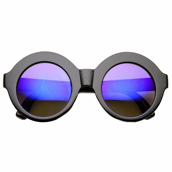 zeroUV Oversized Fashion Sunglasses Shiny Black