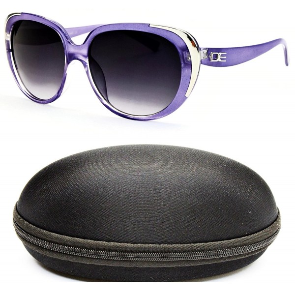 D1067 cc Designer Eyewear Sunglasses Silver Smoked