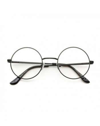 Round Clear Metal Frame Glasses