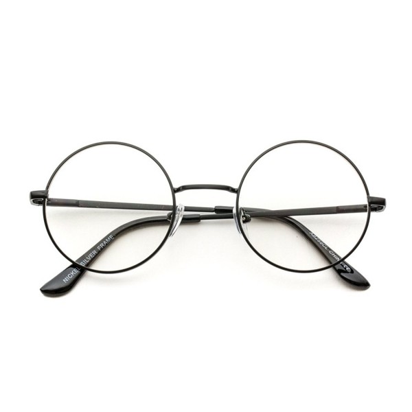 Round Clear Metal Frame Glasses