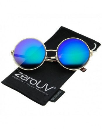 zeroUV Oversize Colored Sunglasses Green Purple