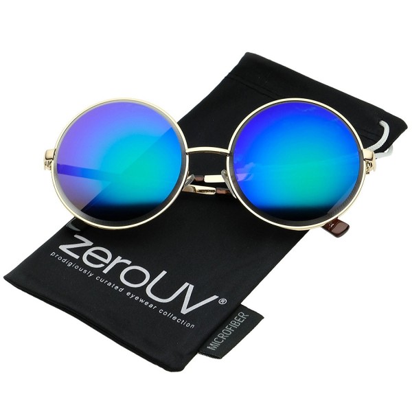 zeroUV Oversize Colored Sunglasses Green Purple