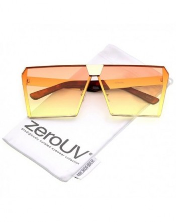 zeroUV Oversize Rimless Gradient Sunglasses