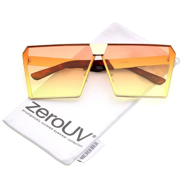 zeroUV Oversize Rimless Gradient Sunglasses