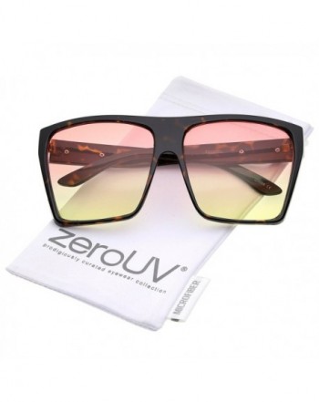 zeroUV Oversize Gradient Sunglasses Orange Yellow