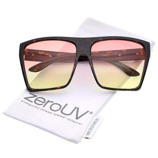 zeroUV Oversize Gradient Sunglasses Orange Yellow