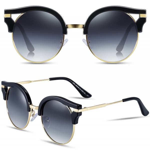 ATTCL Vintage Wayfarer Polarized Sunglasses18205black gray