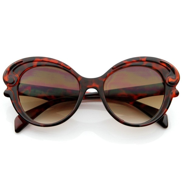 zeroUV Designer Butterfly Oversized Sunglasses