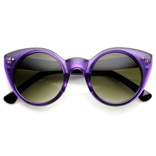 zeroUV Womens Circular Pointed Sunglasses