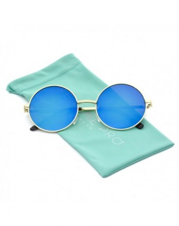 Mirrored Sunglasses Hippie Retro Round