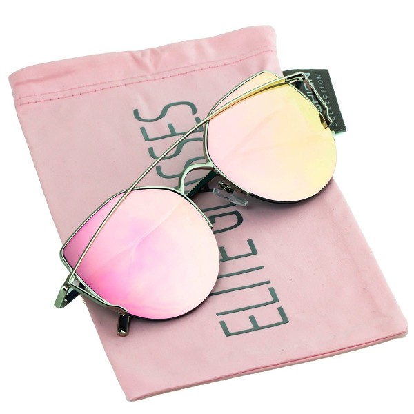 Elite Mirrored Aviator Fashion Sunglasses