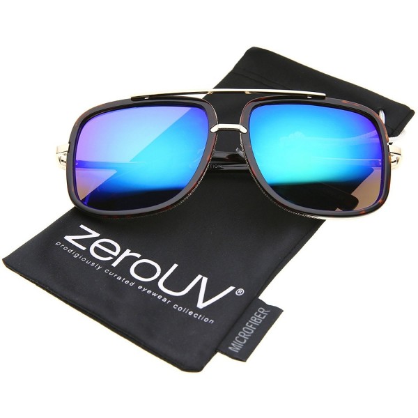 zeroUV Oversize Aviator Sunglasses Tortoise